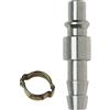 ABAC Attacco rapido per aria compressa a resca Ø 6x11 mm con fascetta