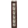 - Portabito legno noce con 5 posti cromati 100 x 500 mm