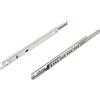 Guida cassetti a sfere a estrazione semplice 22-35,5 cm con scanalature