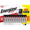 Energizer Pila alcalina Energizer MAX ALK AAA 8 pz + 4 omaggio