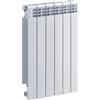 Radiatore Helyos in alluminio interasse 80 cm 6 elementi bianco