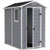Casetta da giardino Keter in resina Manor sp. 16 mm grigio 2,17 m²