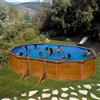 Gre Piscina ovale 610x375x120 cm con filtro a sabbia