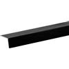 Arcansas Profilo angolare 1 m 20x20 mm alluminio spazzolato nero