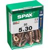Spax Vite SPAX TSP POZI bronzata 5x30 M 50 pz