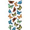 Crearreda Adesivo decorativo per parete Farfalle colorate 2 fogli 15x31 cm