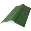Onduline Elemento di colmo per lastre da copertura Onduline 100x50 cm verde intenso