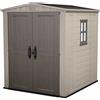Casetta da giardino Keter in plastica Factor sp. 1,6 mm marrone 3,39 m²