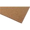 Pannello in sughero supercompresso spessore 100x50x0,8 cm marrone