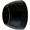 Supporto bastone tenda per nicchia 1 via nero Ø 2 cm