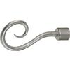 Terminale bastone tenda Hook acciaio Ø 20 mm 1 pz