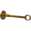 Supporto a muro per profilo tondo 1 via Wire Ø 2 x L 14 cm oro