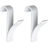 Gancio porta asciugamani Wenko plastica bianco 2 pz
