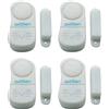 Kit da 4 mini allarmi a contatto magnetico