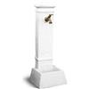 Fontana da giardino Isernia in cemento bianco H 75 cm