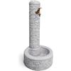 Fontana da giardino Arnosto in cemento grigio H 81 cm