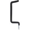 - Gancio a vite jumbo tubo Ø 13 mm P 20 cm rivestito nero