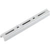 Varie Cremagliera singola in alluminio 1500 mm argento