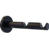 Supporto bastone tenda Function a 2 vie nero Ø 2 x 12 cm