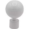 Terminale per bastone tenda Ball classic bianco Ø 2 cm 2 pz