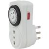Mini programmatore ciclo giornaliero Smart Home spina 16 A presa biv 10/16 A