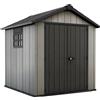 Casetta da giardino Keter in resina Oakland sp. 20 mm grigio 4,5 m²