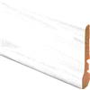 Battiscopa in legno ayous bianco H 7 cm