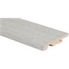 Battiscopa in MDF rivestito rovere-grigio H 6,5 cm