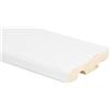 Battiscopa in MDF con passacavo rivestito rovere siena H 7 cm