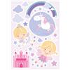 - Adesivo decorativo per parete Happy Fairies 47x67 cm
