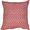 Cuscino arredo Jacquard 42 cm x 42 cm geometrico rosa