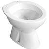 Wc vaso con scarico a pavimento Idro in ceramica bianco