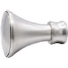 Terminale per bastone tenda in metallo Trumpet argento 2 pz