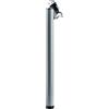 - Gamba da tavolo pieghevole con piastra di montaggio Ø 30 x H 710 mm nero