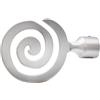 Terminale per bastone tenda Spiral argento opaco Ø 2 cm 2 pz
