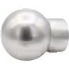 Terminale per bastone tenda Ball argento Ø 2 cm 2 pz