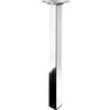 Gamba da tavolo con piastra di montaggio Hettich 25x25x300 mm cromata