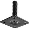 Piastra di montaggio gambe tavolo Hettich filettatura M10 90x90 mm
