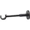 Supporto a parete per bastone tenda Classico nero Ø 2 cm L 16 cm