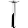Gamba da tavolo con piastra di montaggio Hettich 25x25x200 mm cromata