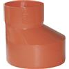 Aumento conico eccentrico in PVC arancione Ø 80 - 100 mm