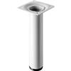 - Gamba da tavolo con piastra di montaggio Hettich Ø 30 x H 150 mm bianco