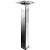 Gamba da tavolo con piastra montaggio in acciaio inox Hettich 25x25x200 mm
