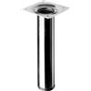 - Gamba da tavolo con piastra di montaggio Hettich Ø 30 x H 150 mm cromata