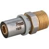 Raccordo dritto a pressare per multistrato 1/2`` M x 16 mm