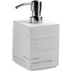 Dispenser sapone Quadrotto in resina bianco