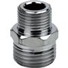 Nipple ridotto in ottone cromato 3/8`` M x 1/2`` M