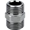 Nipple in ottone cromato 1/2`` MM