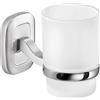 Portaspazzolini Everest in acciaio inox e cromall cromato