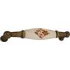 Maniglia in zama-ceramica interasse 96 mm bronzo-gres